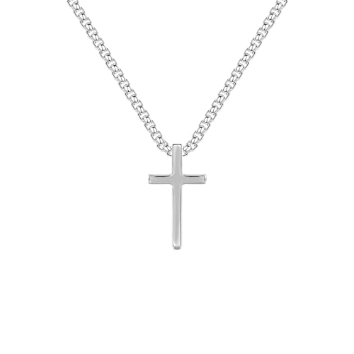 GIFT4U Kreuz Kette Herren- Halskette Herren mit Kreuz Anhänger Silber Schwarz Ketten für Männer Damen Edelstahl Kreuzkette Schmuck 45-60 cm GIFT4U Kreuz Kette Herren- Halskette Herren mit Kreuz Anhänger Silber Schwarz Ketten für Männer Damen Edelstahl Kreuzkette Schmuck 45-60 cm von GIFT4U