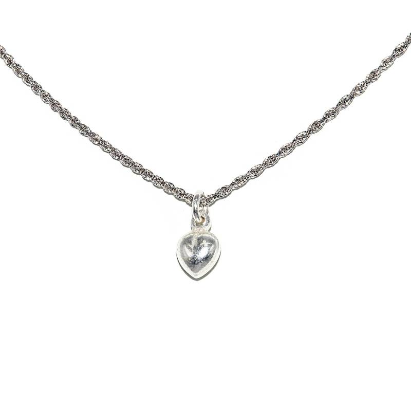 Diamond-Cut Kette Halskette 1, 2 Mm Mit Anhänger Silberherz 925 Sterling Silber Damen/Herren von GIIOAS