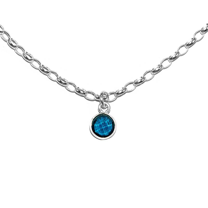 Rolo Kette Halskette 2, 4 Mm Mit Anhänger Spinell 925 Sterling Silber Damen Rolo Kette Halskette 2, 4 Mm Mit Anhänger Spinell 925 Sterling Silber Damen von GIIOAS