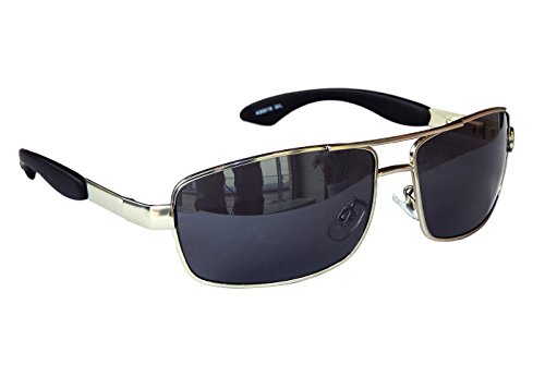 SONNENBRILLE MATRIX BIKERBRILLE COOLE BRILLE FLEX BüGEL M 57 (Silber Dunkel) von GIL-DESIGN