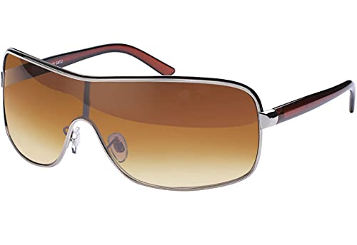 GIL-Design Damen Herren Sonnen Brille Brillen Sommer Fliegerbrille 20287 Braun von GIL-Design