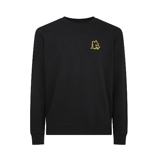 GIL S.R.L. Unisex swg-lupa Sweatshirt mit Rundhalsausschnitt, Schwarz, XXL von AS Roma