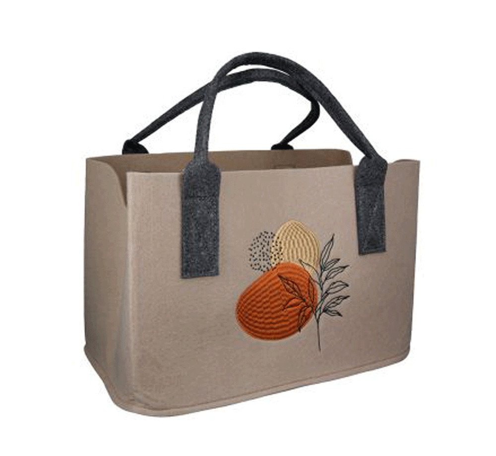 GILDE Einkaufsshopper Gilde Handwerk Filztasche beige Lugato von GILDE