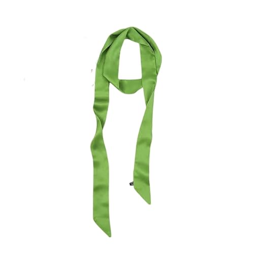 Damen Satin Gürtel 5cm x 195cm Band Imitated Silk Lange Schal Kleid Bund Hut Zubehör (Grass Green) von GIMIRO