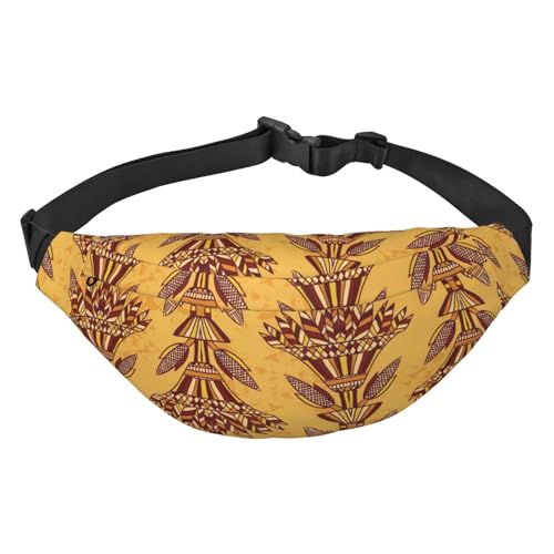 Ägypten Ancient Egyptian Hieroglyphs Fanny Pack für Männer Frauen, wasserdichte Sport-Hüfttasche, Gürteltasche für Reisen, Wandern, Laufen, mehrfarbig, Einheitsgröße, Kuriertasche von GIMMAV