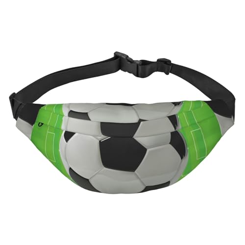 Fanny Pack für Fußballfeld, Crossbody-Taschen für Männer und Frauen, Gürteltasche, Hüfttasche für Laufen, Wandern, Sport, Mehrfarbig, Einheitsgröße von GIMMAV