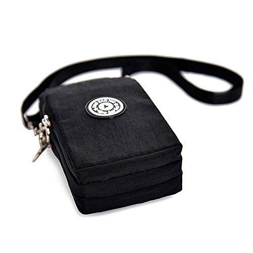 GIMOCOOL Handy Umhängetasche Universal Handytasche zum Umhängen Kartentasche Geldbörse Handy Schultertasche Mini Crossbody Tasche Damentasche für Frauen, Forever Young Tasche,19 x 10 x 6cm von GIMOCOOL