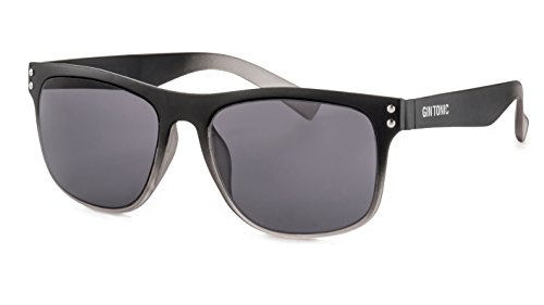 Gin Tonic Eckige Herren Sonnenbrille/Leichte Sonnenbrille mit verspiegelten Gläsern im sportlichen Design F2503048 von Gin Tonic