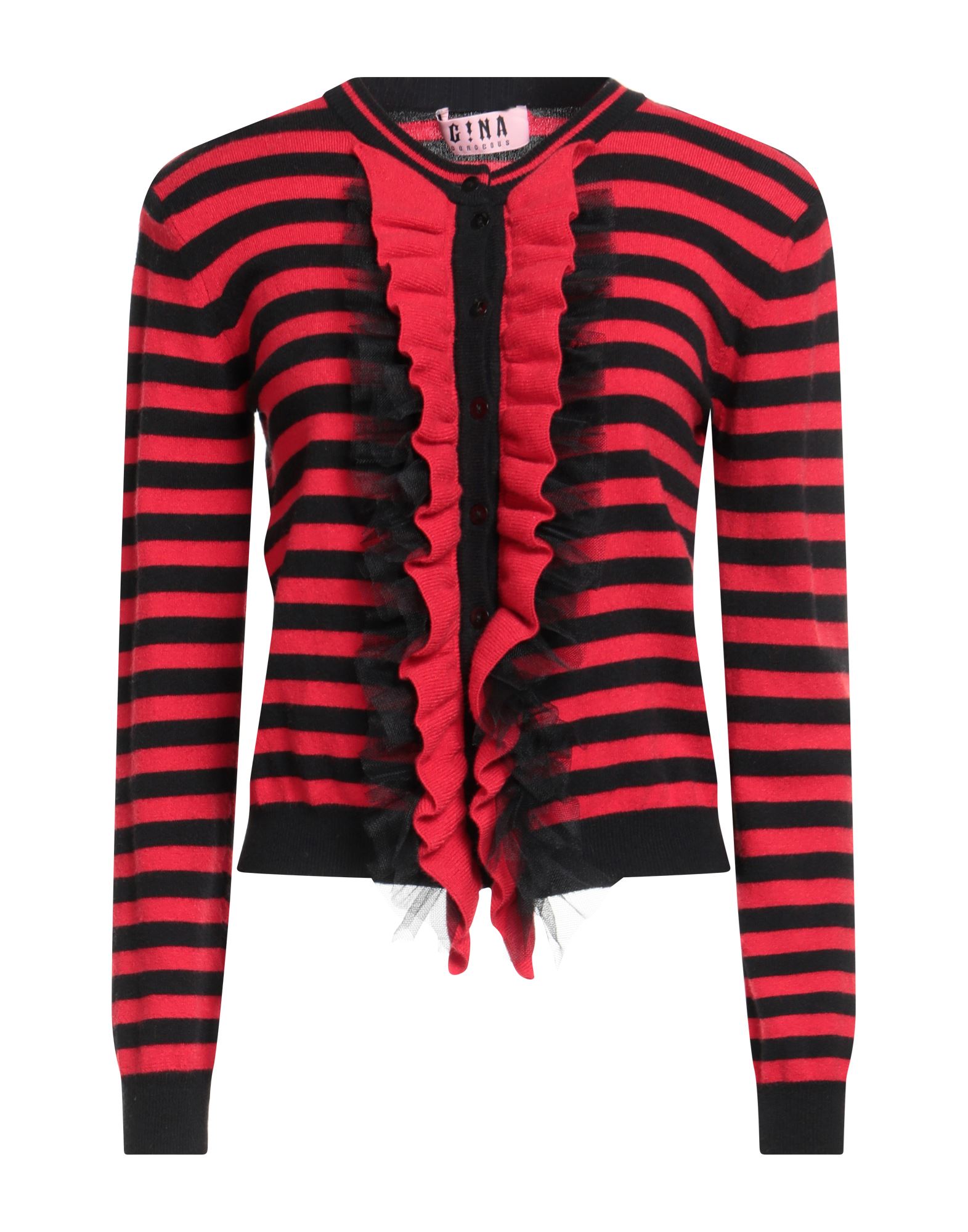 GINA GORGEOUS Strickjacke Damen Rot GINA GORGEOUS Strickjacke Damen Rot von GINA GORGEOUS