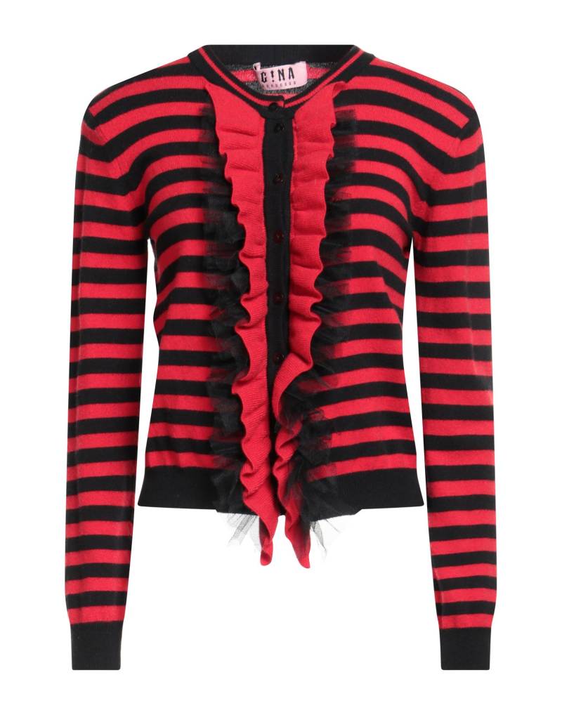 GINA GORGEOUS Strickjacke Damen Rot GINA GORGEOUS Strickjacke Damen Rot von GINA GORGEOUS
