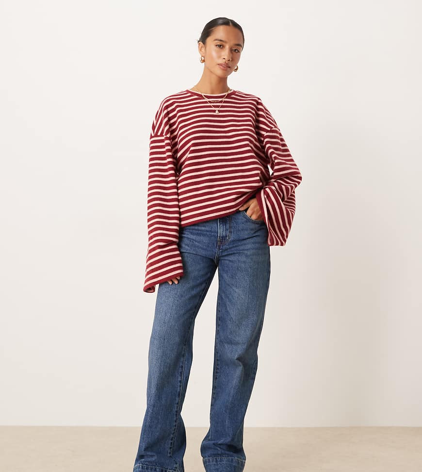 Gina Tricot Petite - Jeans in mittelblauer Waschung mit geradem Bein Gina Tricot Petite - Jeans in mittelblauer Waschung mit geradem Bein von GINA TRICOT Petite