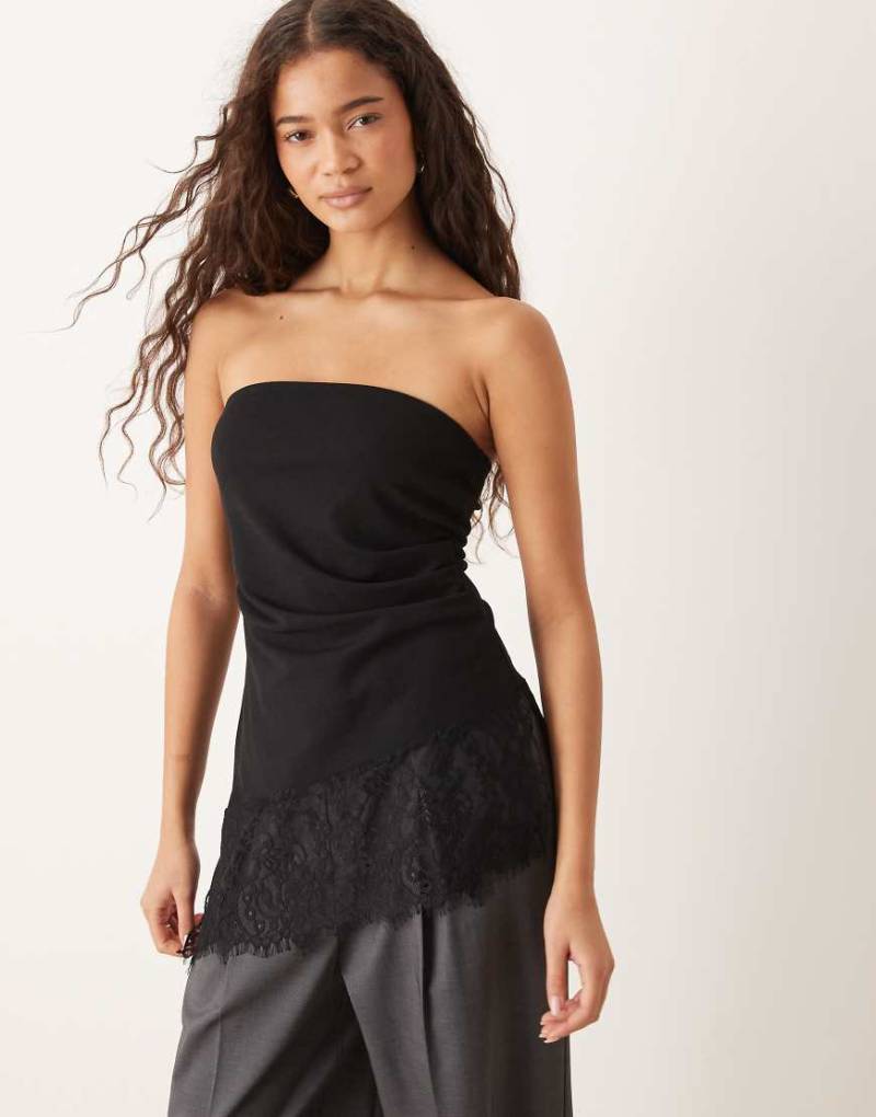 Gina Tricot - Schlauchoberteil aus Spitze in Schwarz von GINA TRICOT