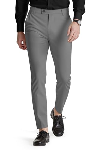 GINGTTO Herren Hose Chino Slim Fit Chinohose Skinny Stretch Stoffhose für Männer Anzughose für Arbeit Grau 36/30 GINGTTO Herren Hose Chino Slim Fit Chinohose Skinny Stretch Stoffhose für Männer Anzughose für Arbeit Grau 36/30 von GINGTTO