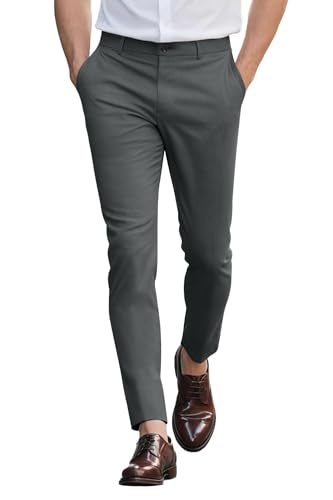 GINGTTO Herren Hose Chino Stretch Grau Skinny Chinohose Slim Fit Für Männer Casual Stoffhose Eng 34/30 GINGTTO Herren Hose Chino Stretch Grau Skinny Chinohose Slim Fit Für Männer Casual Stoffhose Eng 34/30 von GINGTTO