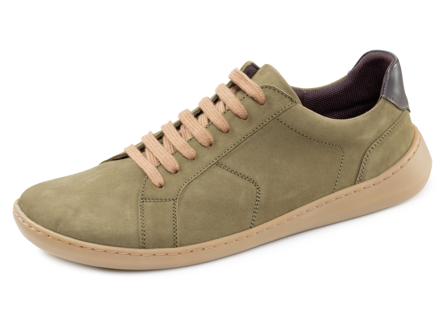 GINO GALANTE, bequeme Herren-Barfußschuhe, mit herausnehmbarem Fußbett, Oliv, Größe 43 von GINO GALANTE