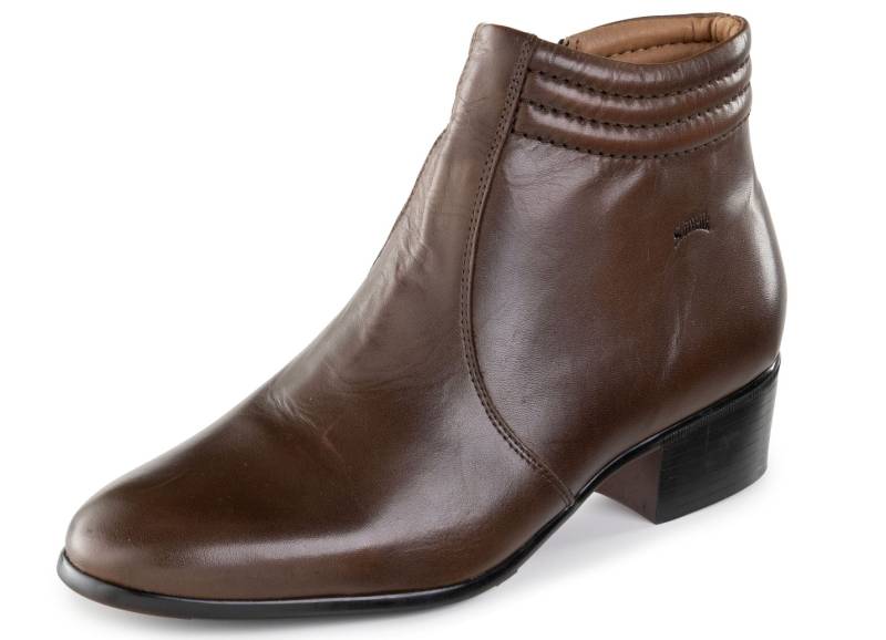 GINO GALANTE, elegante Herren-Stiefeletten, mit Reißverschluss, Mokka, Größe 43 von GINO GALANTE