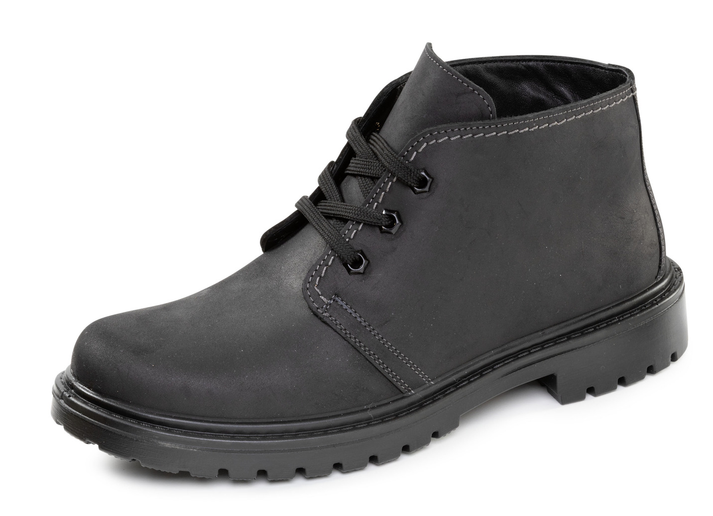GINO GALANTE, gefütterte Herren-Boots, Winterschuhe, Weite H, mit Lammfell, Schwarz, Größe 45 von GINO GALANTE