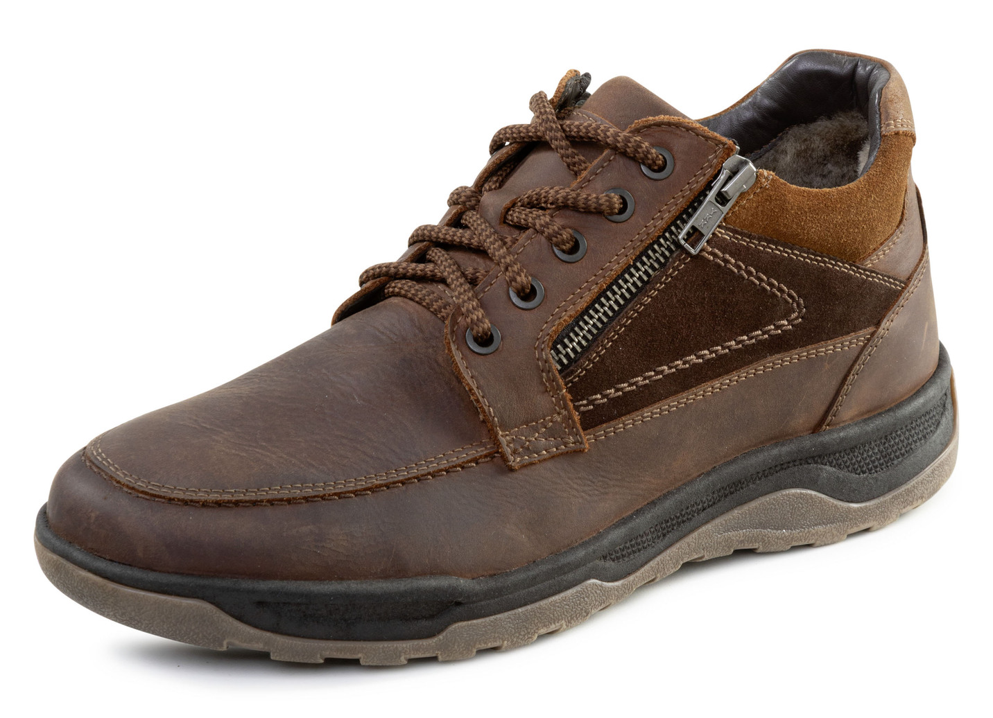 GINO GALANTE, gefütterte Herren-Boots, Winterschuhe, mit Lammfell, Marone, Größe 41 von GINO GALANTE