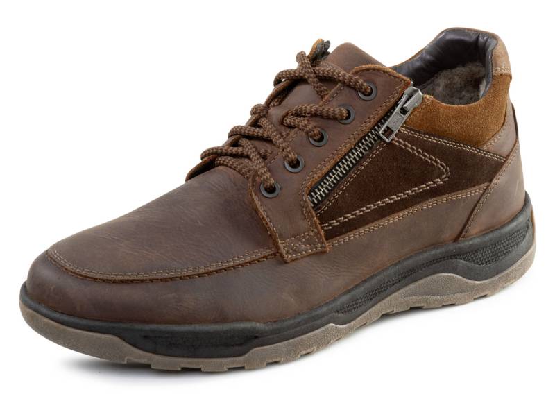 GINO GALANTE, gefütterte Herren-Boots, Winterschuhe, mit Lammfell, Marone, Größe 42 von GINO GALANTE