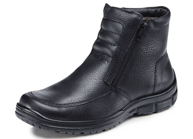 GINO GALANTE, gefütterte Herren-Boots, Winterschuhe, mit Lammfell, Schwarz, Größe 46 von GINO GALANTE