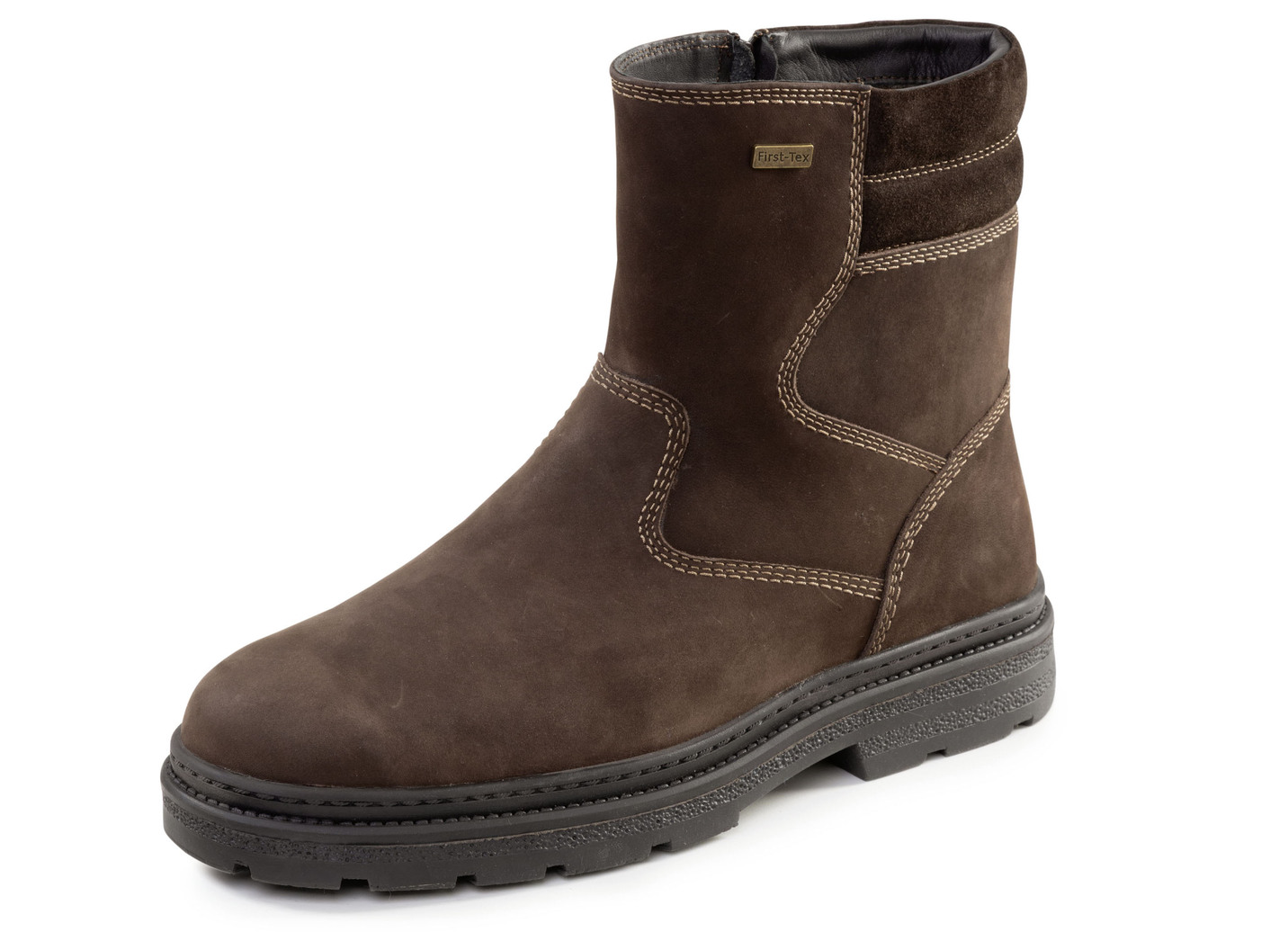 GINO GALANTE, gefütterte Herren-Stiefel, Winterschuhe, mit Lammfell, Braun, Größe 45 von GINO GALANTE