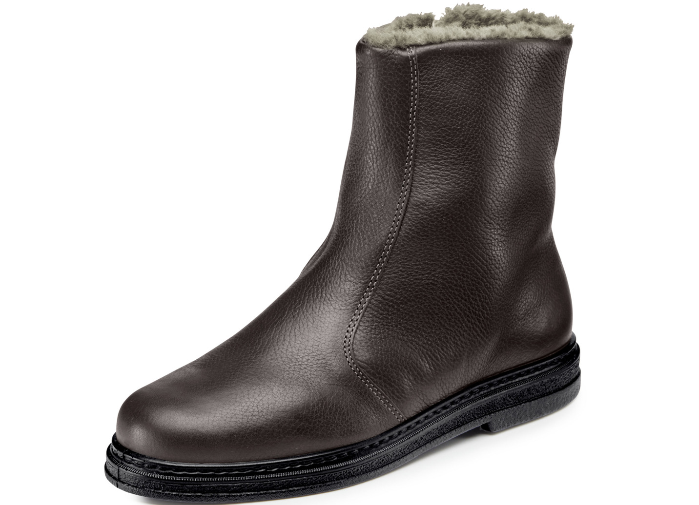 GINO GALANTE, gefütterte Herren-Stiefel, Winterschuhe, mit Lammfell, Mokka, Größe 48 von GINO GALANTE