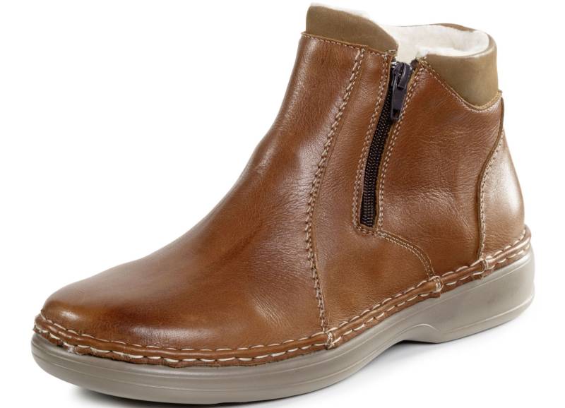GINO GALANTE, gefütterte Herren-Stiefeletten, Winterschuhe, mit Wolle, Cognac, Größe 46 von GINO GALANTE