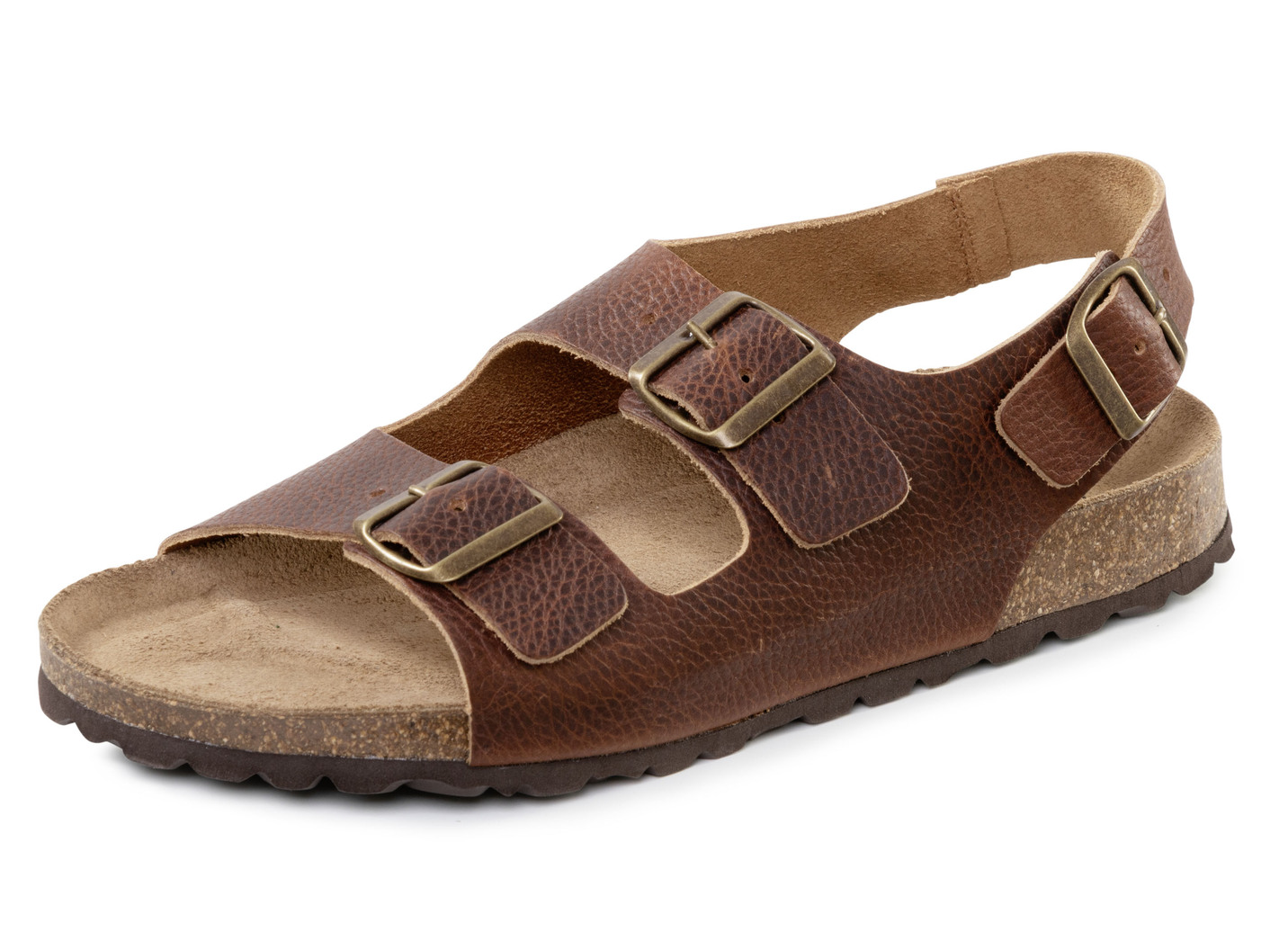 GINO GALANTE, klassische Herren-Sandalen, Weite H, mit verstellbaren Schließen, Braun, Größe 44 von GINO GALANTE