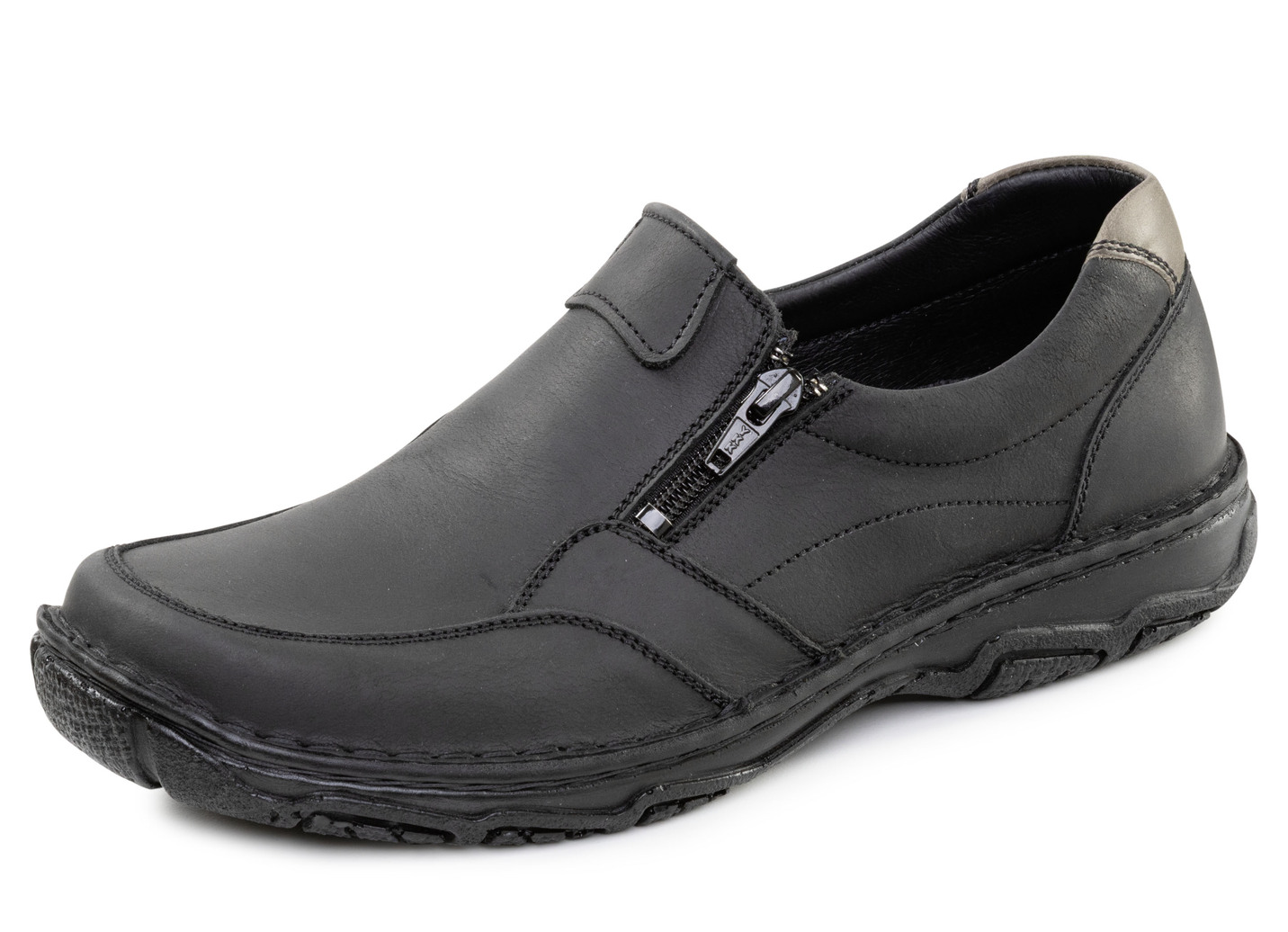 GINO GALANTE, klassische Herren-Slipper, mit herausnehmbarem Fußbett, Schwarz, Größe 42 von GINO GALANTE