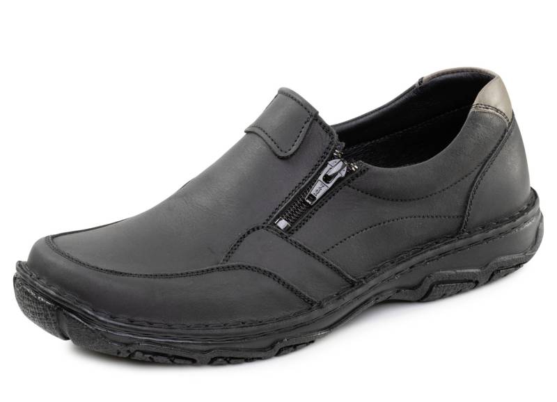 GINO GALANTE, klassische Herren-Slipper, mit herausnehmbarem Fußbett, Schwarz, Größe 42 von GINO GALANTE