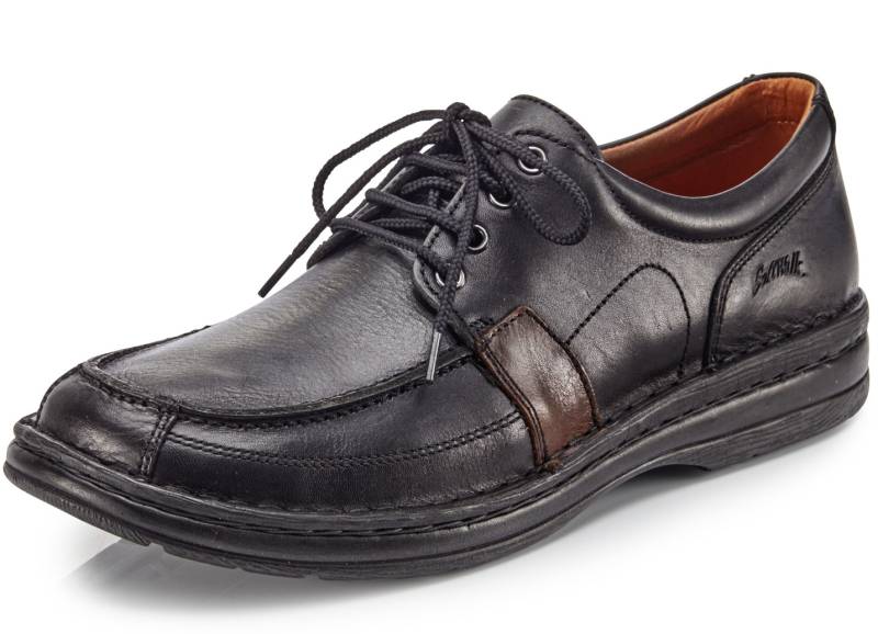 GINO GALANTE, schicke Herren- Schnürschuhe, mit herausnehmbarem Fußbett, Schwarz, Größe 41 von GINO GALANTE