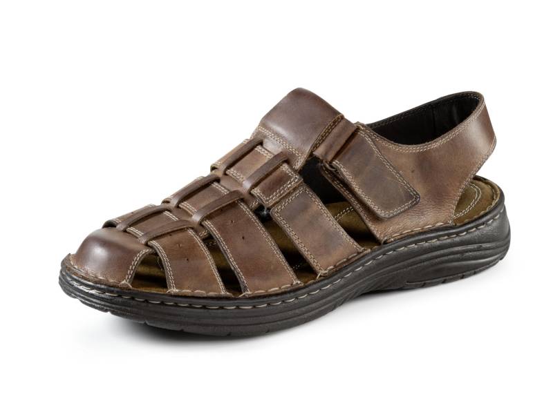GINO GALANTE, sommerliche Herren-Sandalen, aus Leder, Marone, Größe 45 von GINO GALANTE