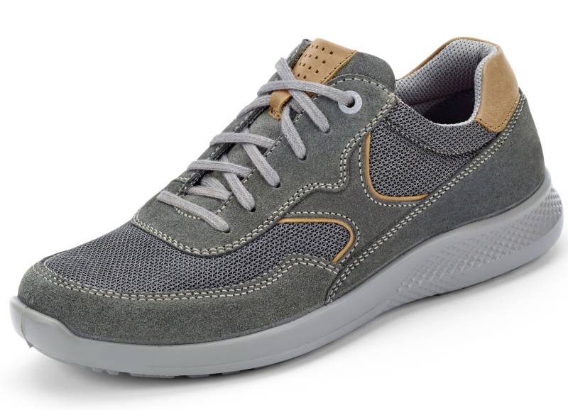 GINO GALANTE, sportliche Herren-Schnürschuhe, Weite K, mit herausnehmbarem Fußbett, Steingrau, Größe 45 von GINO GALANTE