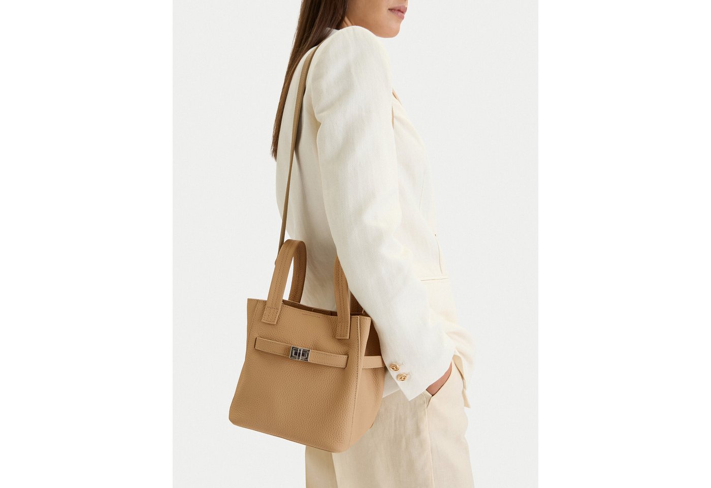 GINO ROSSI Handtasche Gino Rossi Damenhandtasche Beige von GINO ROSSI