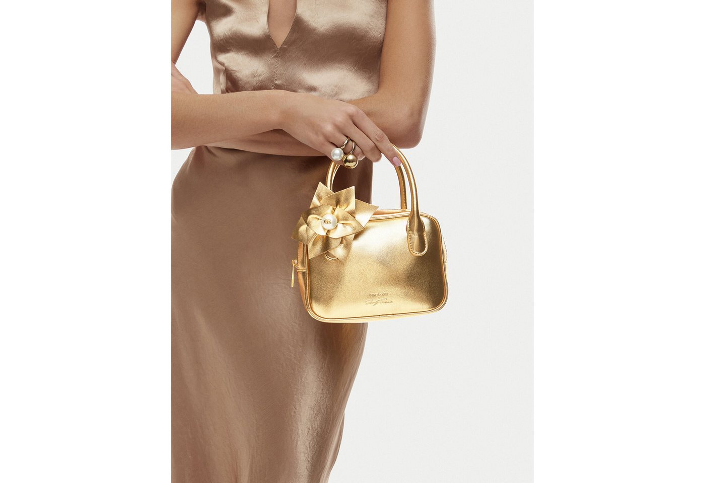 GINO ROSSI Handtasche Gino Rossi Damenhandtasche Gold von GINO ROSSI