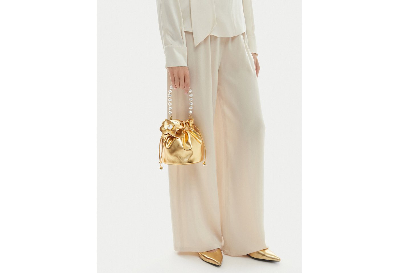 GINO ROSSI Handtasche Gino Rossi Damenhandtasche Gold von GINO ROSSI