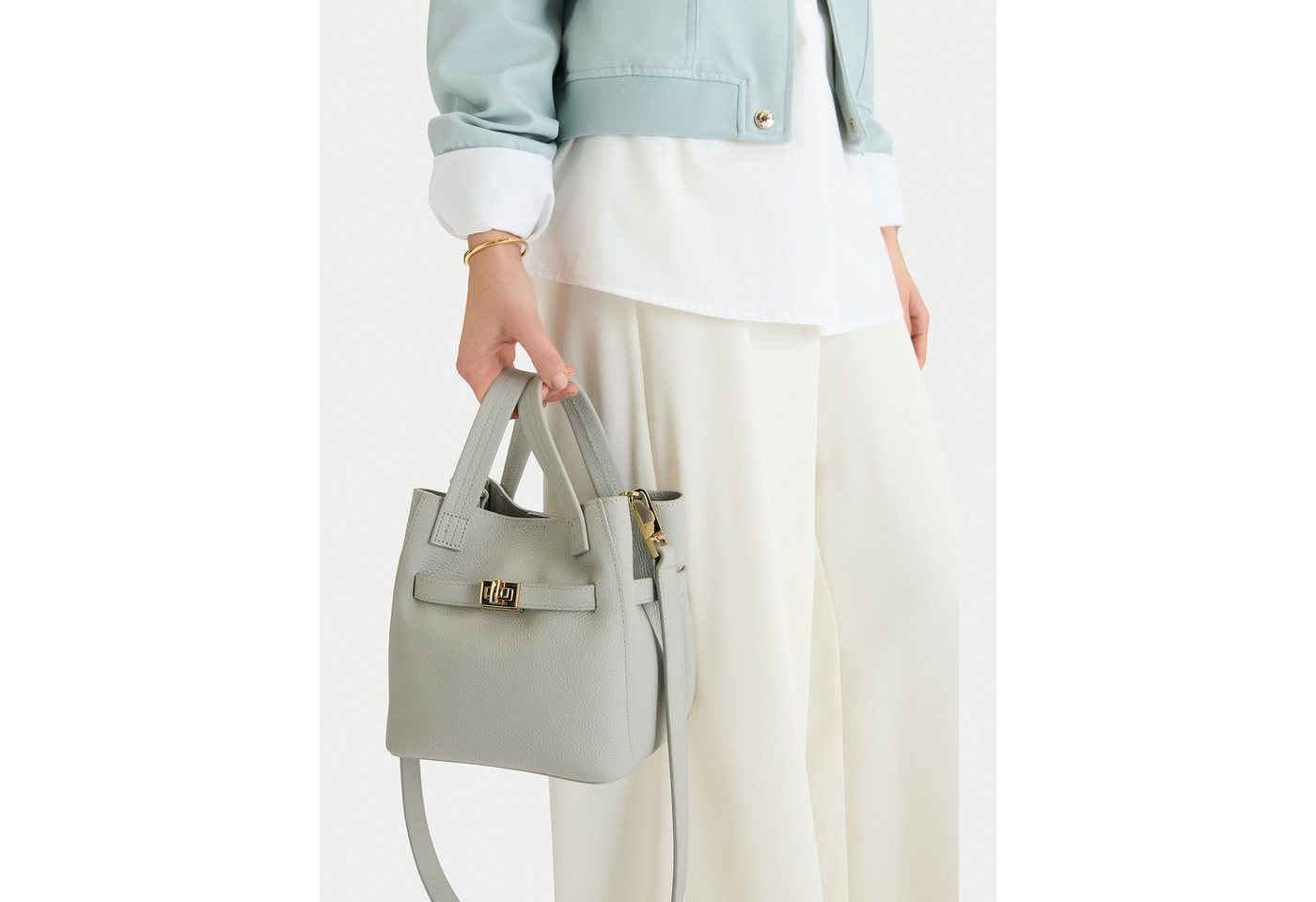 GINO ROSSI Handtasche Gino Rossi Damenhandtasche Grau von GINO ROSSI