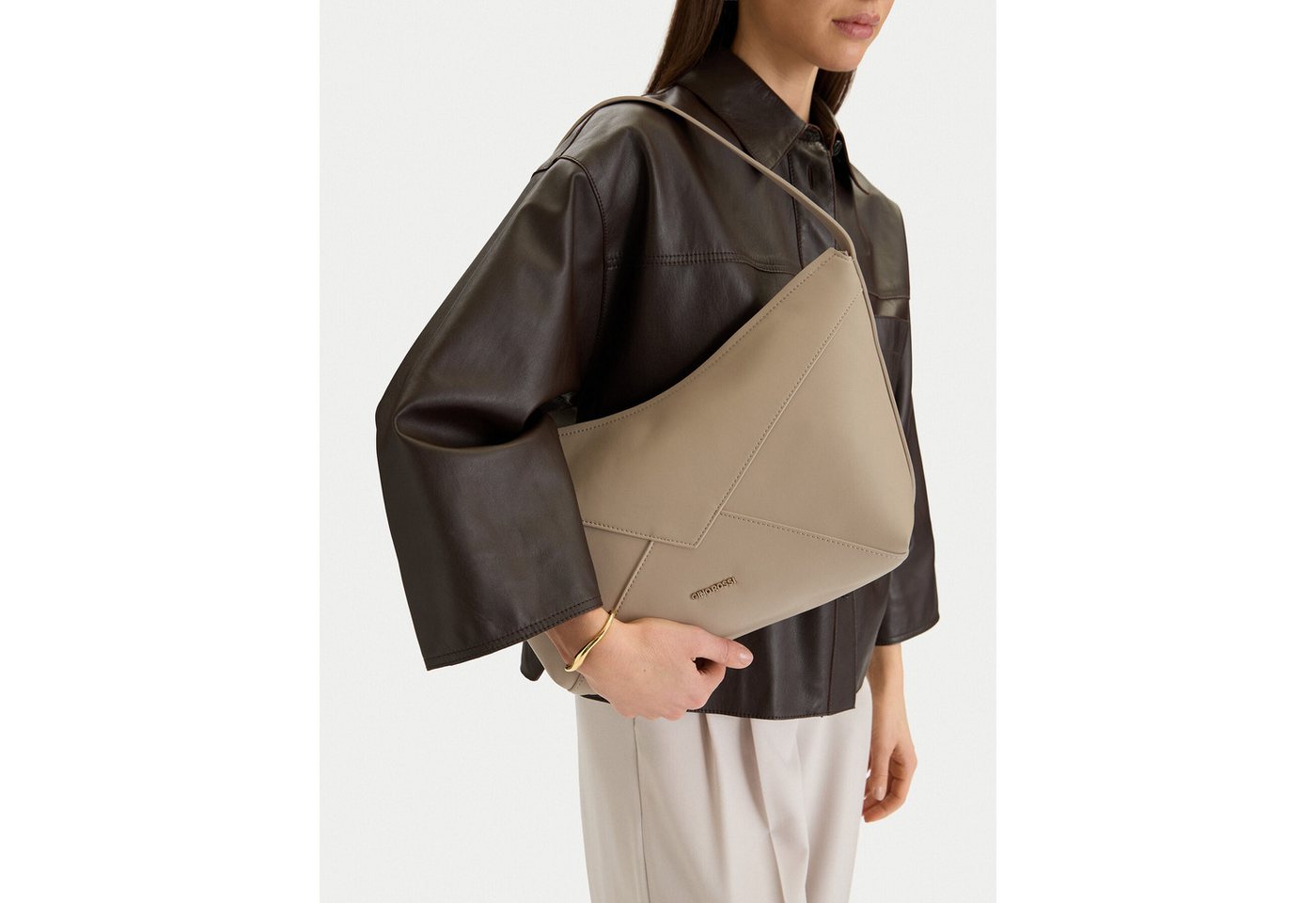 GINO ROSSI Handtasche Gino Rossi Damenhandtasche Grau von GINO ROSSI