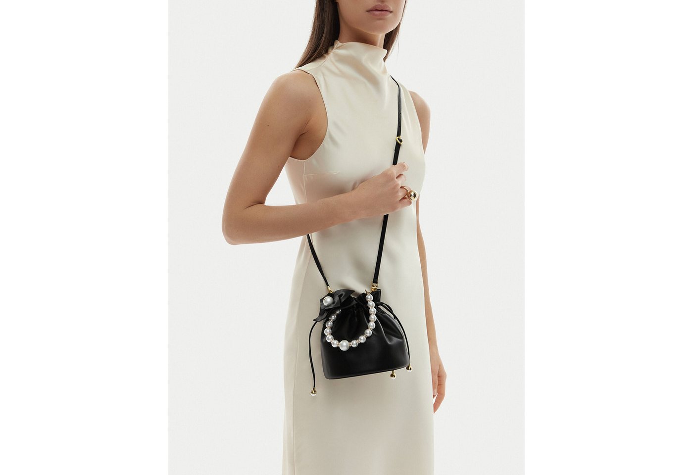 GINO ROSSI Handtasche Gino Rossi Damenhandtasche Schwarz von GINO ROSSI