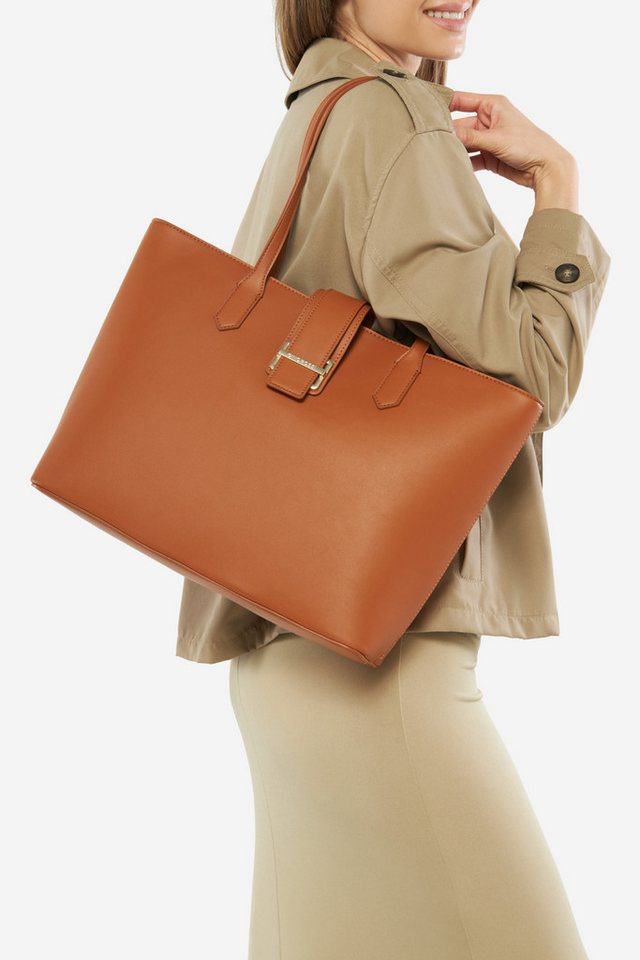 GINO ROSSI Handtasche Gino Rossi Große Shopper Tasche 1-1 braun von GINO ROSSI