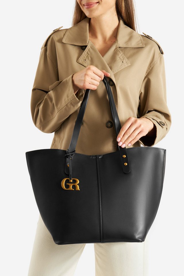 GINO ROSSI Handtasche Gino Rossi Große Shopper Tasche TYLO-002 schwarz GINO ROSSI Handtasche Gino Rossi Große Shopper Tasche TYLO-002 schwarz von GINO ROSSI