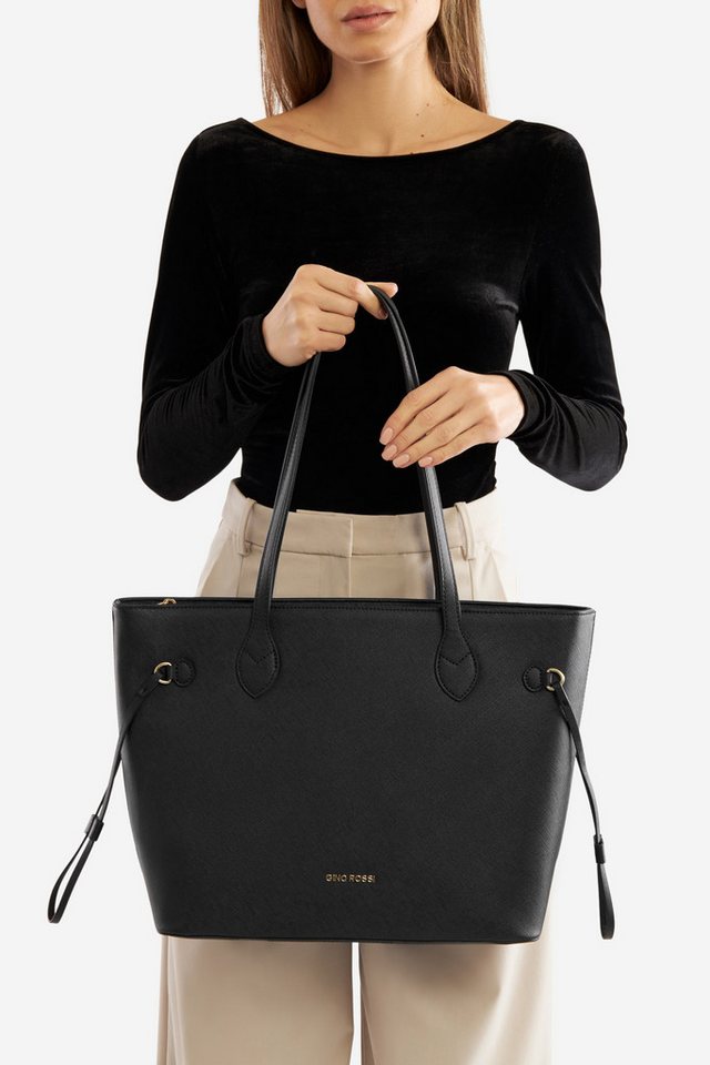 GINO ROSSI Handtasche Gino Rossi Große Shoppertasche AW01 schwarz GINO ROSSI Handtasche Gino Rossi Große Shoppertasche AW01 schwarz von GINO ROSSI