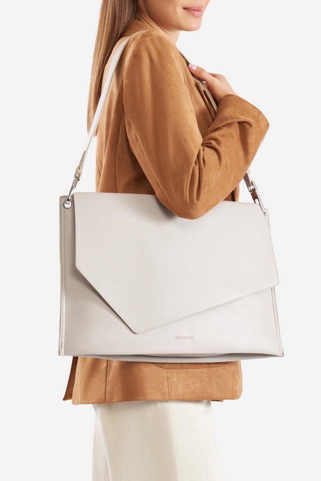 GINO ROSSI Handtasche Gino Rossi Große Tasche CS6336 grau GINO ROSSI Handtasche Gino Rossi Große Tasche CS6336 grau von GINO ROSSI