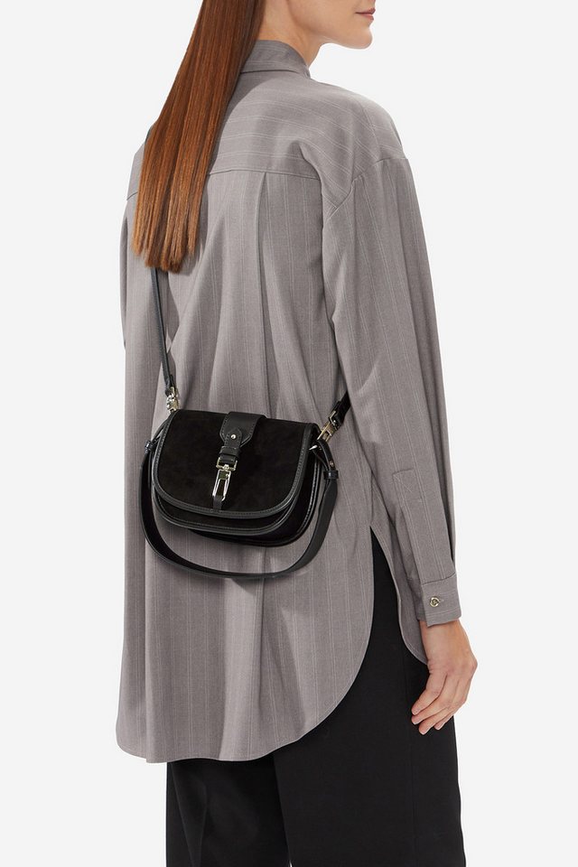 GINO ROSSI Handtasche Gino Rossi Kleine Lederhandtasche TYLO0890-SH. Schwarz von GINO ROSSI