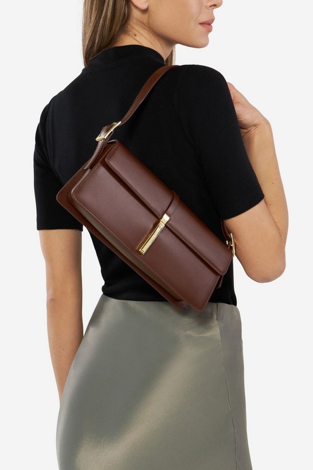 GINO ROSSI Handtasche Gino Rossi Ledertasche klein CS10402 braun GINO ROSSI Handtasche Gino Rossi Ledertasche klein CS10402 braun von GINO ROSSI
