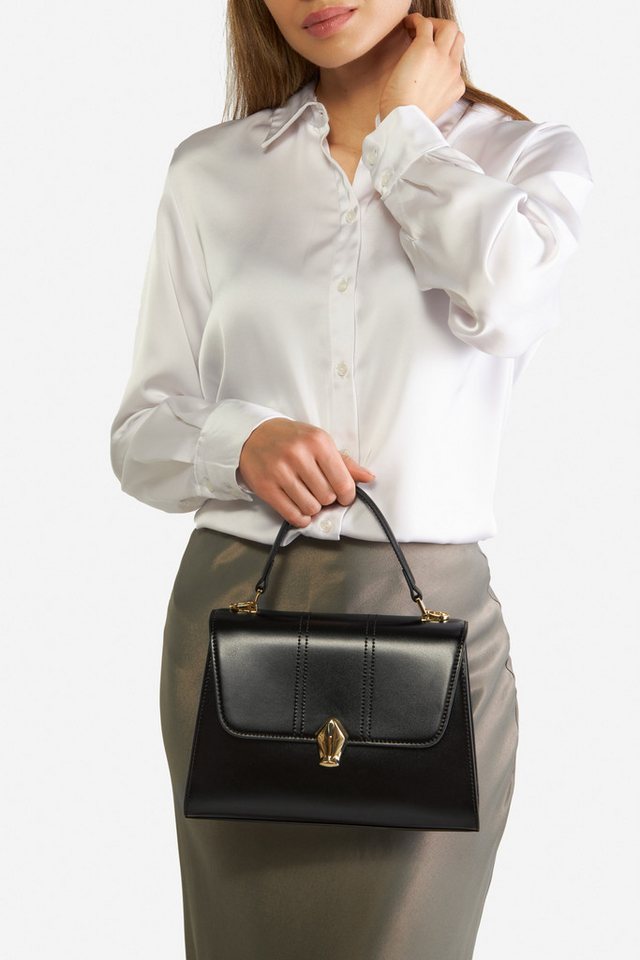 GINO ROSSI Handtasche Gino Rossi Ledertasche klein CS11098 schwarz GINO ROSSI Handtasche Gino Rossi Ledertasche klein CS11098 schwarz von GINO ROSSI