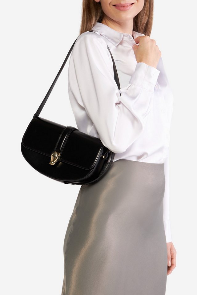 GINO ROSSI Handtasche Gino Rossi Ledertasche klein CS9256 schwarz GINO ROSSI Handtasche Gino Rossi Ledertasche klein CS9256 schwarz von GINO ROSSI