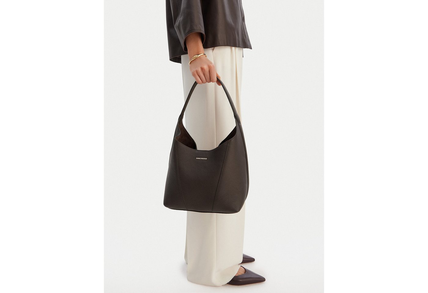 GINO ROSSI Umhängetasche Gino Rossi Damen Tasche Braun von GINO ROSSI
