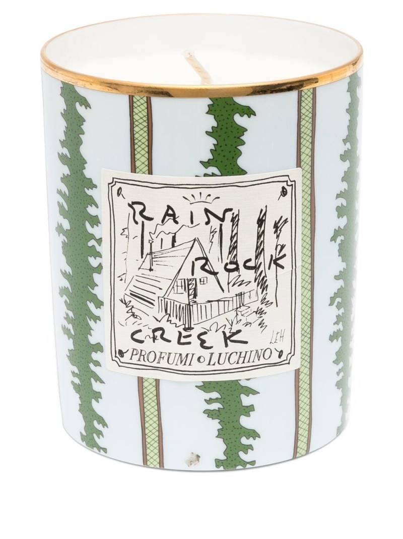 GINORI 1735 x Luke Edward Hall Rain Rock Creek Kerze (320g) - Grün von GINORI 1735