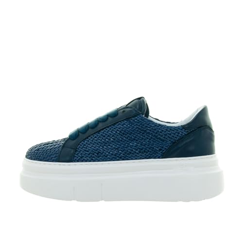 GIO+ Damenschuhe Sneaker Air geflochten Raffia und Leder Avio ARIA50C, Avio, 38 EU von GIO+